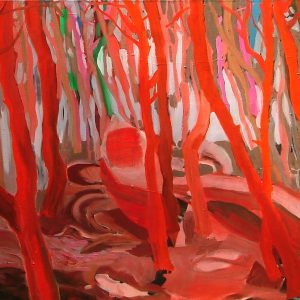 Red Kayak, 115 x 190 cm, oil on canvas, 2005