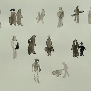 Djemaa el Fna # 3, 21 x 29,6 cm, ink on paper, 2008