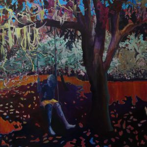 Swing Boy, 150 x 150 cm, oil on canvas, 2009