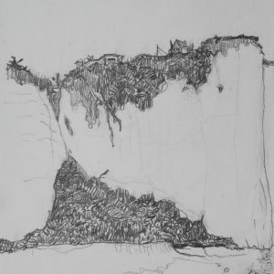 The Rock, 29 x 21 cm, pencil on paper, 2009