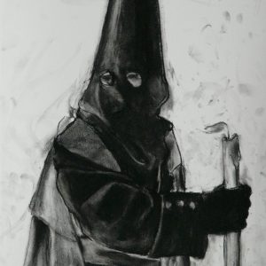 Nazareno # 3, 48 x 32 cm, black chalk on paper, 2010