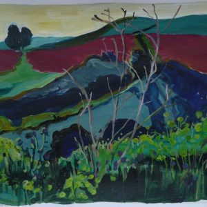 Fields # 2, 29 x 41 cm, acrylic on paper, 2012