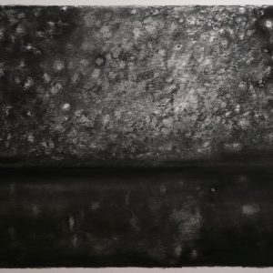 Salt Lake # 2, 34 x 56 cm, charcoal on paper, 2015