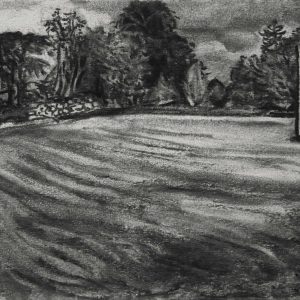 Akker, 24 x 32 cm, charcoal on paper, 2015