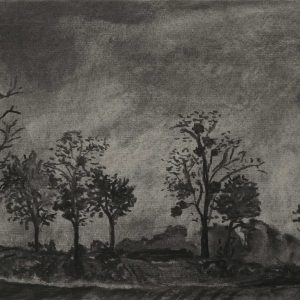 Kasteellaan # 2, 21 x 30 cm, charcoal on paper, 2015