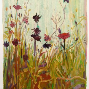 Bermbloemen # 2, 50 x 35 cm, oil on paper, 2016