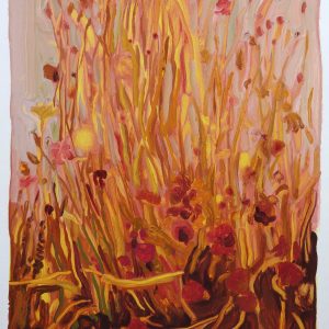 Bermbloemen # 5, 50 x 35 cm, oil on paper, 2016
