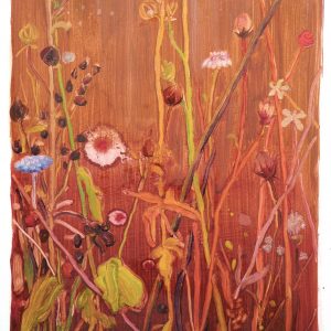 Bermbloemen # 7, 50 x 35 cm, oil on paper, 2016
