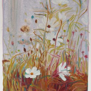 Bermbloemen # 8, 50 x 35 cm, oil on paper, 2016