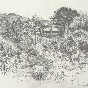 Duinhuis, 21 x 29,5 cm, pencil on paper, 2017
