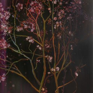 Blossom (Prunus), 95 x 85 cm, oil on canvas, 2017