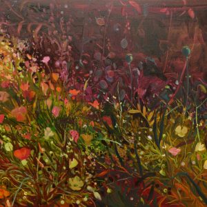 Roadside Flowers # 4, 85 x 95 cm, oil on canvas, 2018