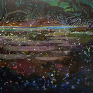 Mayflies, 120 x 190 cm, oil on canvas, 2018
