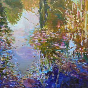 Pond # 12, 85 x 95 cm, oil on canvas, 2019