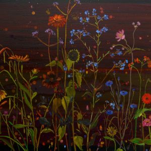 Summerflowers # 2, 85 x 95 cm, oil on canvas, 2019