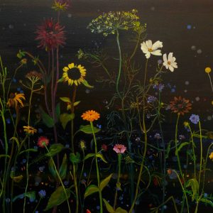 Summerflowers # 1, 100 x 140 cm, oil on canvas, 2019