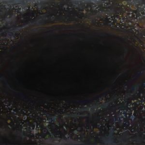 Black Hole, 90 x 140 cm, mixed media on paper, 2019/20