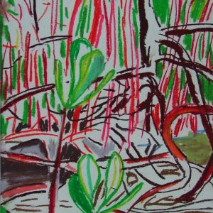 Swamp # 1, 30 x 21 cm, pastel on paper, 2005