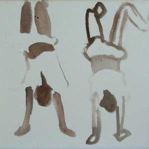 Boys upside down # 1, 22 x 25 cm, ink on paper, 2007