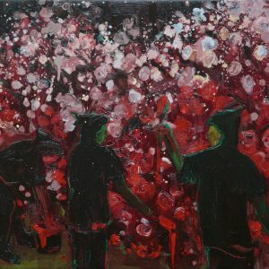 The Rosepainters # 2, 40 x 50 cm, oil on canvas, 2009