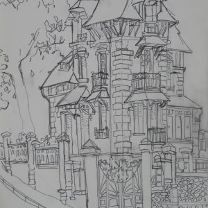 Countryhouse # 1, 29 x 21 cm, pencil on paper, 2009