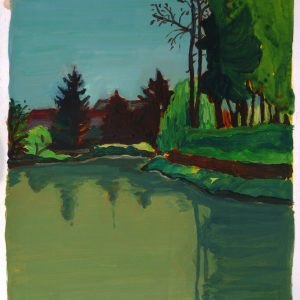 Pond # 1, 41 x 29,8 cm, acrylic on paper, 2013