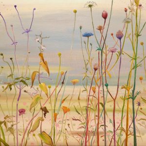 Roadside Flowers # 2, 85 x 95 cm, oil on canvas, 2016