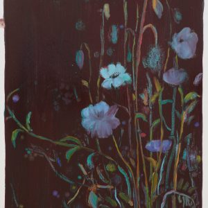 Bermbloemen # 12, 50 x 35 cm, oil on paper, 2016