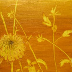 Dahlia # 1, 25 x 25 cm, oil on canvas, 2016