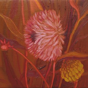 Dahlia # 8, 25 x 25 cm, oil on canvas, 2016