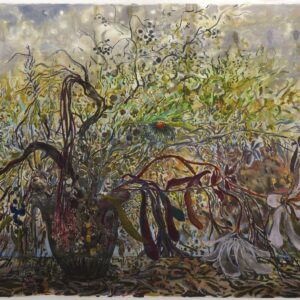 Bouquet # 3, 75 x 115 cm, mixed media on paper, 2017