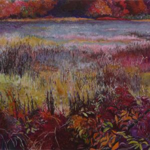 Vallée Jolie, 98 x 146 cm, mixed media on paper, 2017