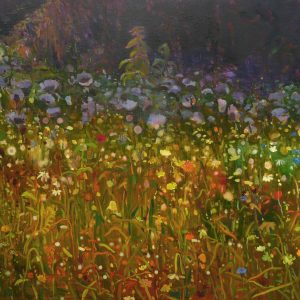 Roadside Flowers # 5, 100 x 140 cm, oil on canvas, 2018
