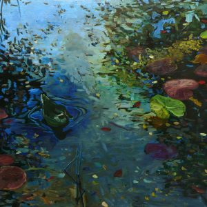 Pond # 10, 100 x 125 cm, oil on canvas, 2018