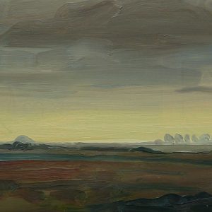 Laagland - Akker, 20 x 30 cm, oil on wood, 2019