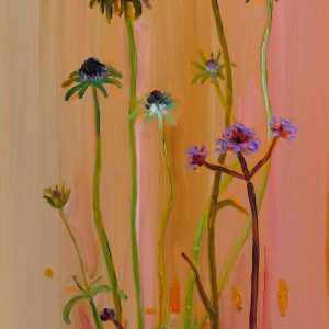 Summerflowers # 8, 30 x 20 cm, oil on wood, 2019