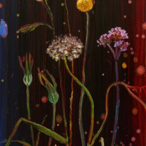 Summerflowers # 3, 30 x 20 cm, oil on wood, 2019