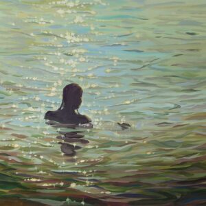 Swimmer # 3, 85 x 95 cm, oil on canvas, 2023