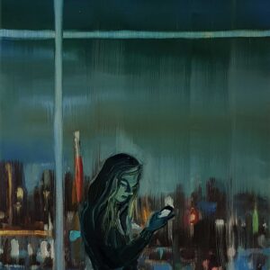 Message, 30 x 24 cm, oil on canvas, 2023