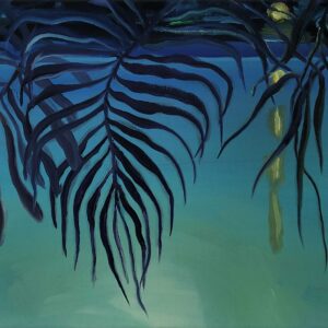 Night Pool # 6, 24 x 30 cm, oil on canvas, 2023