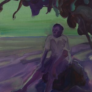 Beachboy, 30 x 24 cm, oil on paper, 2024