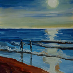 Summer Evening, 30 x 24 cm, oil on paper, 2024