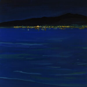 Night Sea, 30 x 24 cm, oil on paper, 2024