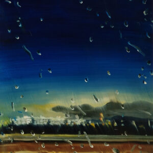 Drive - Airport, 30 x 24 cm, oil on paper, 2024