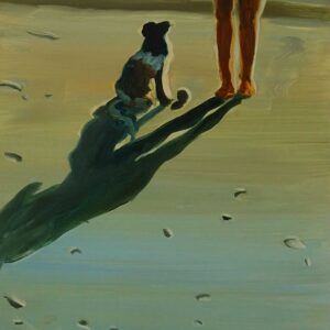 Waiting - Ball, 30 x 24 cm, oil on paper, 2024