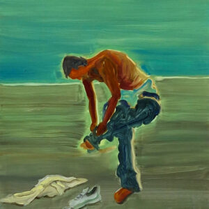 Undress, 30 x 24 cm, oil on paper, 2024