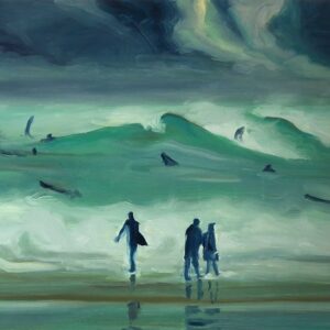 Wild Beach # 2, 24 x 30 cm, oil on paper, 2024