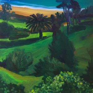 Green Land - Palm, 45 x 40 cm, oil on canvas, 2025