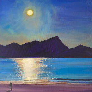 Evening Bay, 55 x 45 cm, oil on canvas, 2025