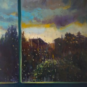 View - Late Sun, 60 x 50 cm, oil on canvas, 2025